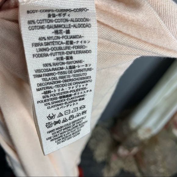 Urban Outfitters Orange Lace Sheer Dress Boho MED - Picture 4 of 5